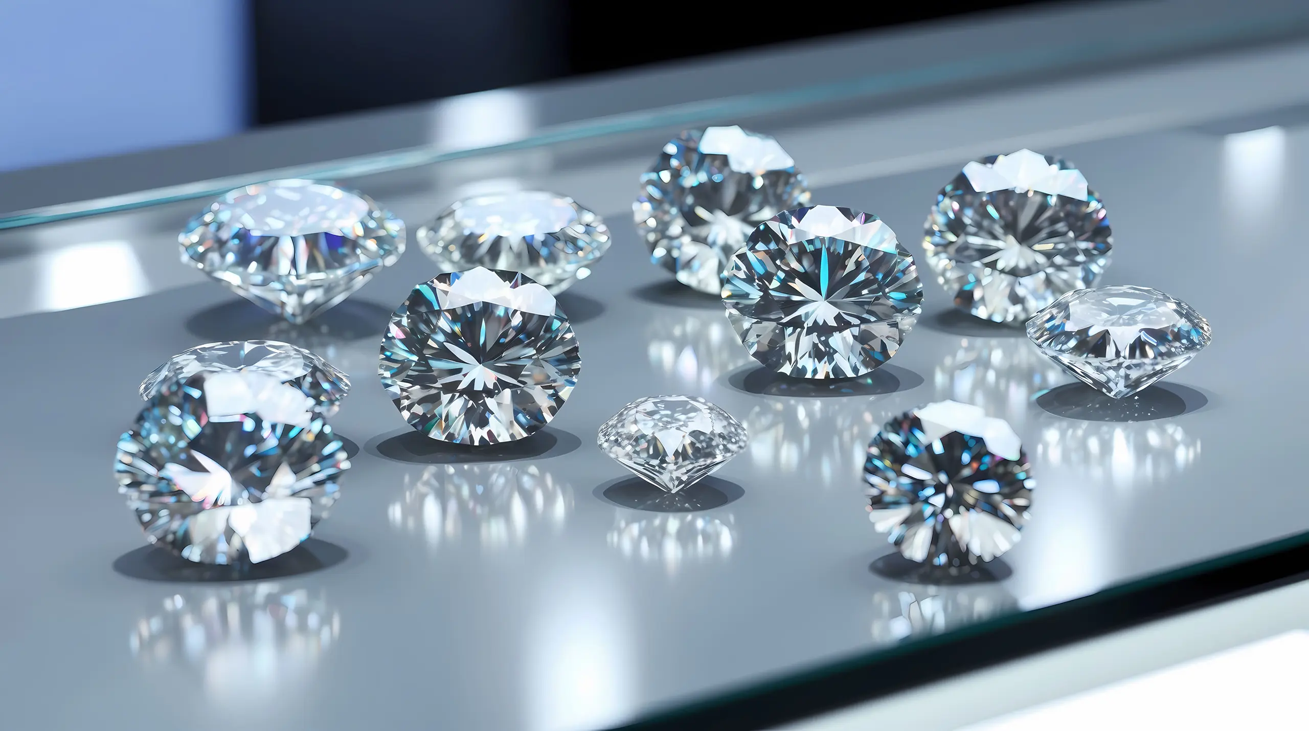 Natural diamond collection showcase